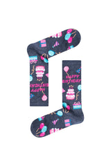 Κάλτσα Happy Birthday Χωρίς Ραφές Vtexsocks