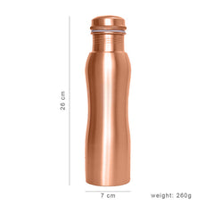 Ματ Χάλκινο Μπουκάλι Νερού με καμπύλες 900ml – Κωδ.:MC9 Forrest & Love