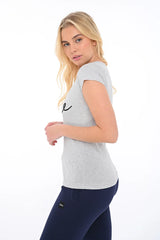 Bodymove Μακό Γυναικείο T-shirt με Στάμπα SMILE