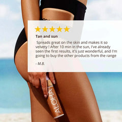 ALOHA Sun Tan Body Oil για Σοκολατένιο Μαύρισμα & Λάμψη Cocosolis Organic 110ml