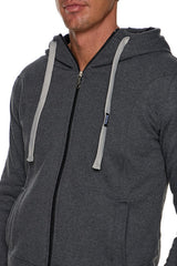 Ζακέτα Unisex τρίκλωνη με γούνινη επένδυση #911m