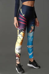 Κολάν Push Up Fit Cartoon Airplane Superstacy