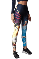 Κολάν Push Up Fit Cartoon Airplane Superstacy