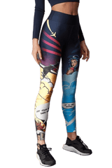 Κολάν Push Up Fit Cartoon Airplane Superstacy