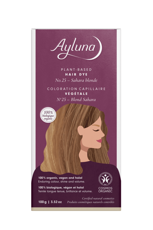 Ayluna 100% Βιολογική Βαφή Μαλλιών Sahara Blonde Nr25