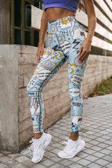 Κολάν Ψηλόμεσο Comic Pop Art Light Blue Mad Factory