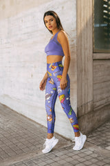 Κολάν Ψηλόμεσο Comic Pop Art Purple Mad Factory