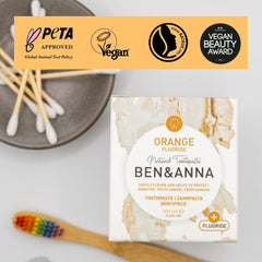 Οδοντόκρεμα Λεύκανσης Orange με Φθόριο 100ml Ben & Anna