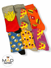 Junk Food Σετ 6 Winter Κάλτσες