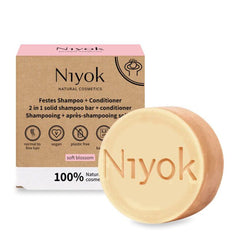 Niyok | Στερεό Σαμπουάν & Conditioner Soft Blossom – Λουλουδένιο άρωμα
