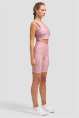 Crop Top Pink Marble Superstacy