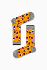 Κάλτσα χωρίς ραφές, με σχέδιο Milkshakes & Cupcakes