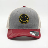 Nirvana Smile Caps Grey - Cardinal Red One Size Με Δίχτυ | Madfactory