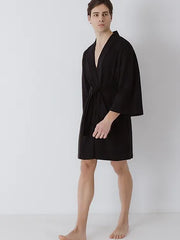 Ανδρική Ρόμπα - Robe Black Oratia Organic Underwear