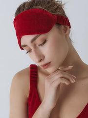 Sleeping Mask Velvet Red Oratia Organic Underwear