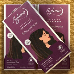 Ayluna 100% Βιολογική Βαφή Μαλλιών Black Brown Nr100