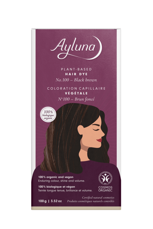 Ayluna 100% Βιολογική Βαφή Μαλλιών Black Brown Nr100