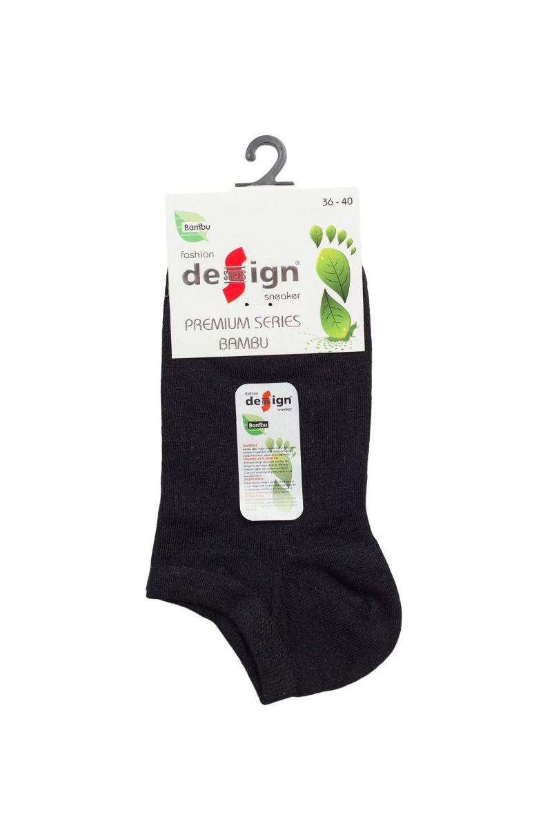 Κάλτσες Σοσόνια Bamboo "Design" BLACK 3 ζευγάρια