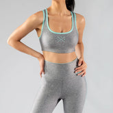 Cosmos Teal - Fitness Top Anthrax Mashines