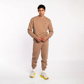 Cotton Hooded Tracksuit - Diem Sand Beige Anthrax Mashines