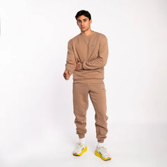Cotton Hooded Tracksuit - Diem Sand Beige Anthrax Mashines