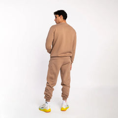 Cotton Hooded Tracksuit - Diem Sand Beige Anthrax Mashines