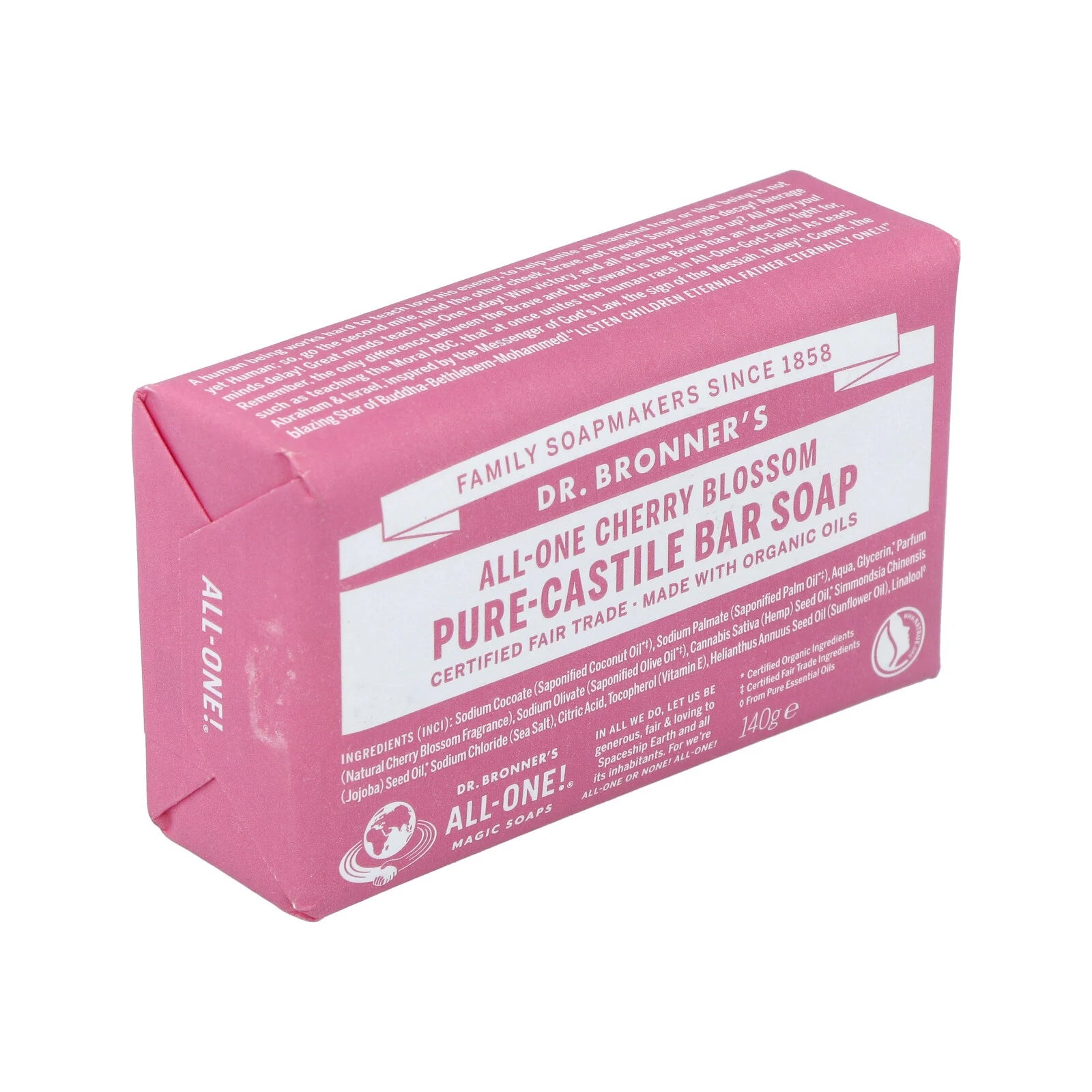 Μπάρα Σαπουνιού με Κεράσι 140gr Dr.Bronner's