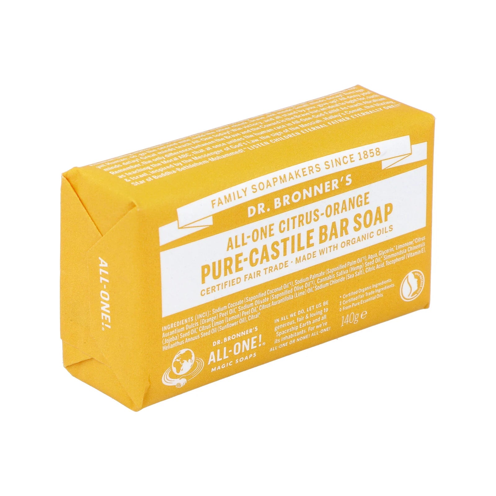 Μπάρα Σαπουνιού με Εσπεριδοειδή 140gr Dr.Bronner's