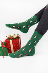 Γυναικείες Χριστουγεννιάτικες Fashion Κάλτσες "John Frank" PENGUIN - Christmas Edition