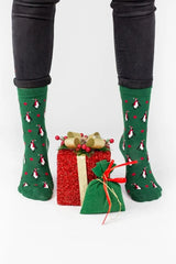 Γυναικείες Χριστουγεννιάτικες Fashion Κάλτσες "John Frank" PENGUIN - Christmas Edition