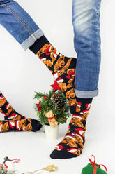 Χριστουγεννιάτικες Fashion Κάλτσες "John Frank" TEDDY - Christmas Edition