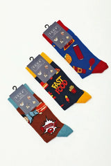 Fashion Κάλτσες "Soma" STREET FOOD 3 Ζευγάρια