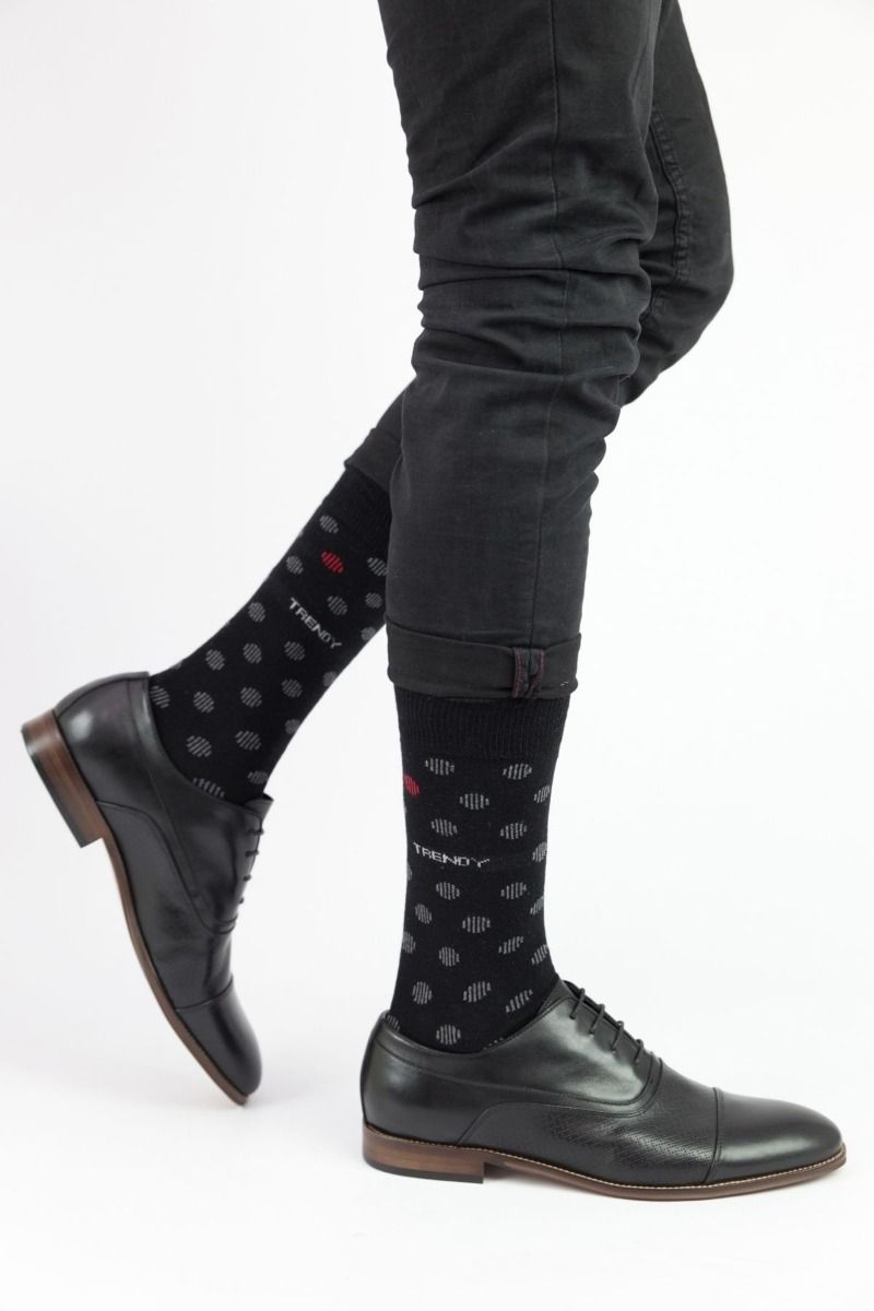 Ανδρικές Fashion Κάλτσες "Trendy" BLACK DOTS
