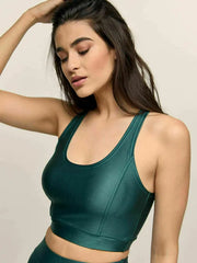 Μονόχρωμο Μεταλλιζέ Μπουστάκι Bodymove