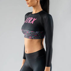 Helia - Longsleeve Crop top Anthrax Mashines