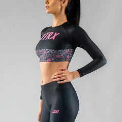 Helia - Longsleeve Crop top Anthrax Mashines