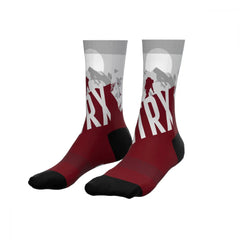 Hiking Maroon Sport Socks Anthrax Mashines