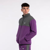 Hybrid Full-Zip Sweatshirt - Zayden - Purple Anthrax Mashines