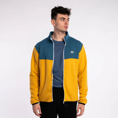 Hybrid Full-Zip Sweatshirt - Zayden - Yellow Anthrax Mashines