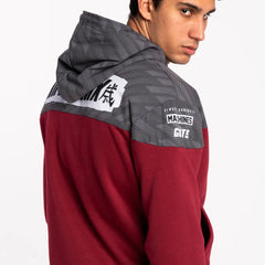 Hybrid Hoody - Maroon Anthrax Mashines