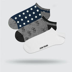 Ανδρικά σοσόνια "John Frank" STAR BIKE 3 ζευγάρια