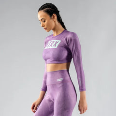 Juliet Lilac - Longsleeve Crop top Anthrax Mashines