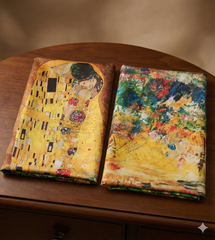 Φουλάρι Art Διπλής Όψης Gustav Klimt "The kiss''