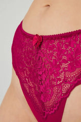 Laser Cut Brazilian - Plus Size "CottonHill" YOLANDA BORDEAUX