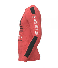 Αντηλιακή Μπλούζα TrueSpeed Red - Rashguard SPF50 + Anthrax Machines