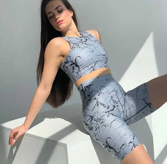 Crop Top Grey Marble Superstacy