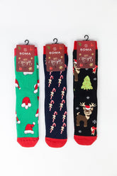 Unisex Κάλτσες Πετσετέ "Soma" SANTA II 3 ζευγάρια