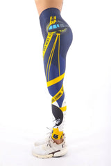 Κολάν Push Up Fit Yellow Crime Scene Superstacy