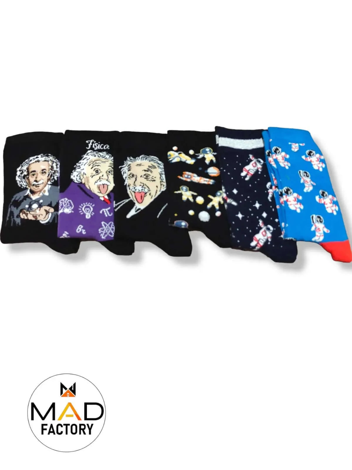 Einstein's Theory Socks Σετ 6  Κάλτσες