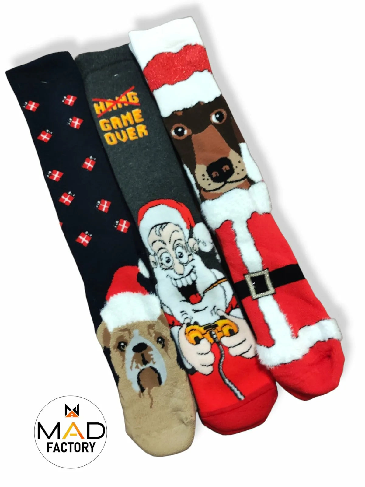 Κάλτσες Χριστουγεννιάτικες XMAS Mad Socks  Σετ 3 τμχ
